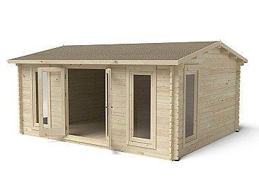 Rushock 5.0m x 4.0m Log Cabin