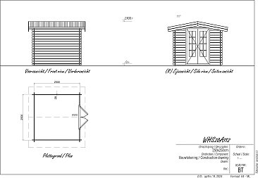 Apex 2.5m x 2.5m Log Cabin