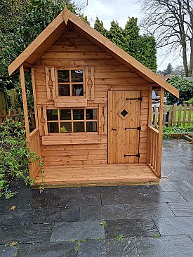 The Pine Lodge Playhouse 5'x7' (1.52m x 2.13m)  