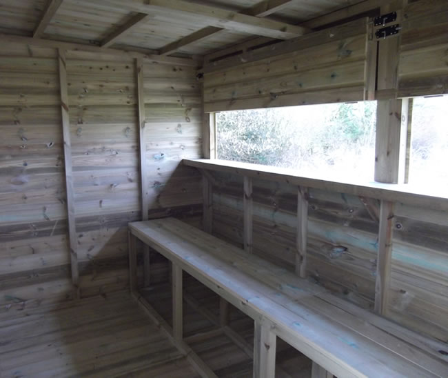 Hatches, ledge and free standing benches