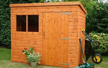 Supreme Pent Shed 7x5 (2.13mx1.52m) Ready Built Free Delivery