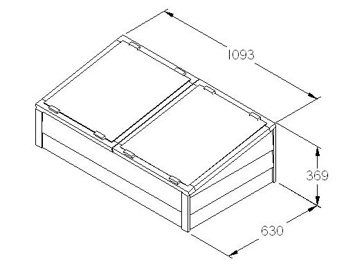 Forest Large Overlap Cold Frame