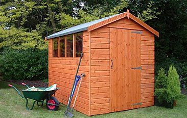 Supreme Apex Shed 8x6 (2.43mx1.82m) Ready Built Free Delivery