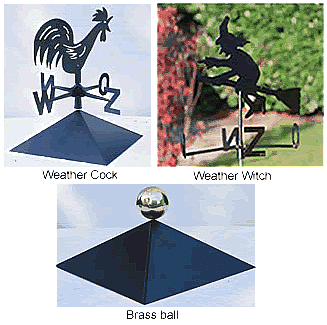 Finial options for Lugarde Summerhouses