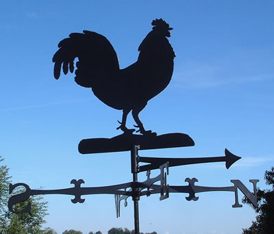 Traditional style weathervane - NB. This is the Cockerel design
