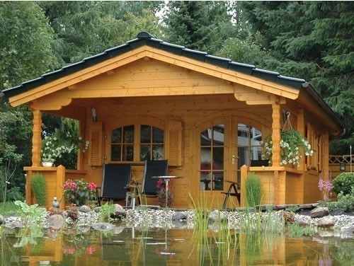 Substantial log cabin