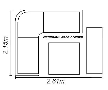 Wroxham - Large Corner (Grey)