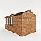 Combi Greenhouse and Wooden Storage Shed 12 x 6