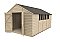 Overlap Pressure Treated Apex Shed