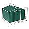 Lotus Orion Apex Metal Shed 9x8 With Foundation Kit