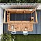 Mercia Premium Pressure Treated Garden Bar 9 x 4 With Shutters