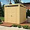 8×8 Pent Security Shed – Natural