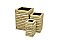 Forest Contemporary Slatted Planter Set