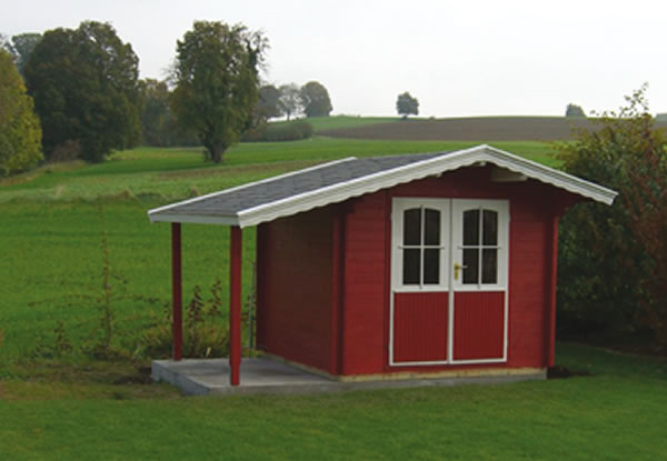 Oslo Log Shed with Veranda