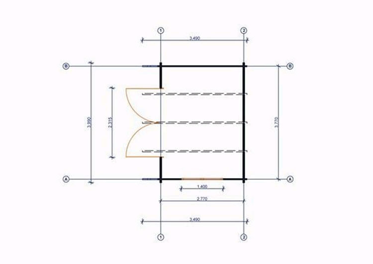 Brighton Log Cabin plan