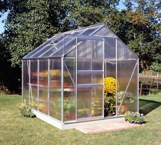 Popular 86 Aluminium Greenhouse with Polycarbonate glazing 