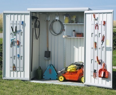 Biohort Equipment Locker in metallic silver