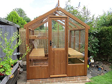 Kingfisher Wooden Greenhouse 6'8x12'7