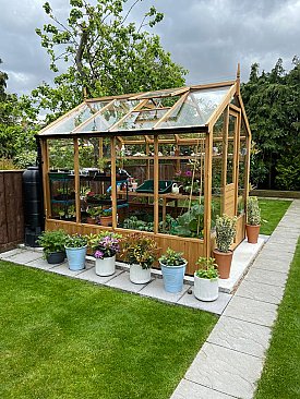 Kingfisher Wooden Greenhouse 6'8x8'4